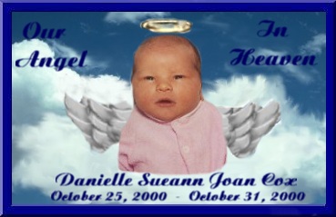 Memorial for our angel baby Danielle who went to Heaven far too soon.